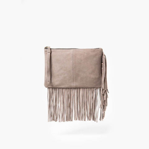Coco Lee, coins are Kumis brown leather bag gray
